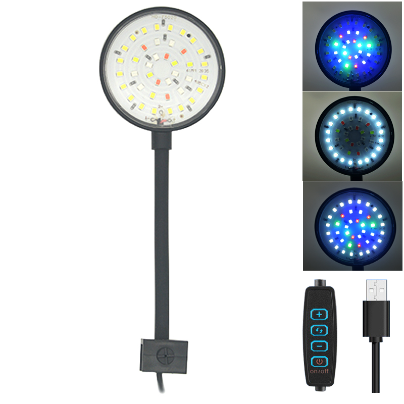 Aquaponics Fish Tank - USB Aquarium LED Lamp Fish Tank