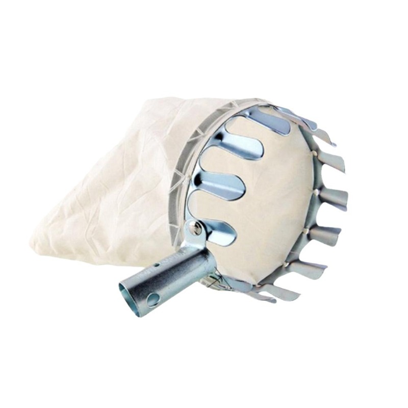 Gardening Tools Basket - Metal Fruit Harvester Basket Head Attachment,