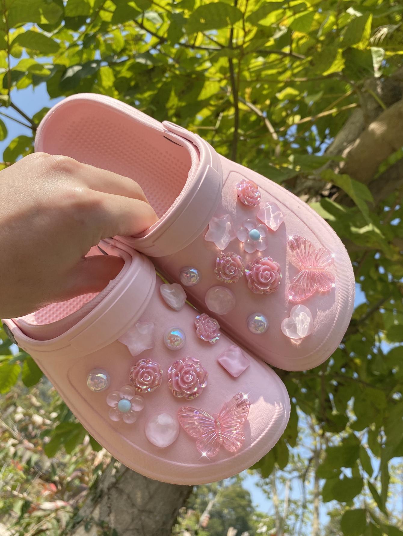 Gardening Tools Pink - 22 pcsbeach shoes Shoe Flower accessories