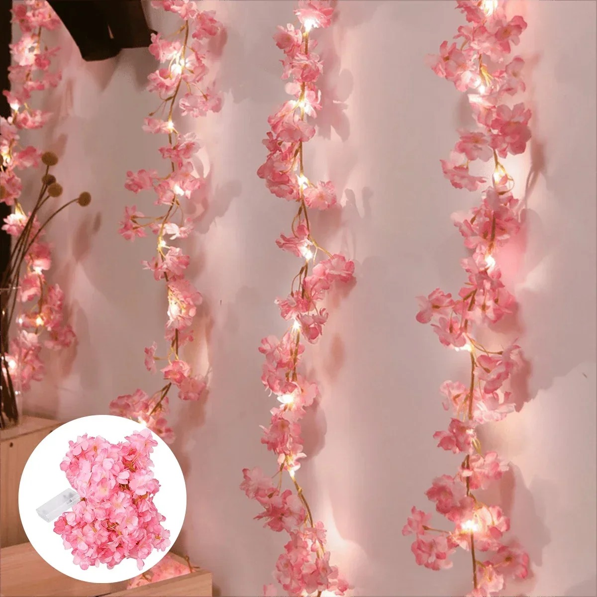 180CM Pink Artificial Flowers  - Gardening Tools Pink review and price