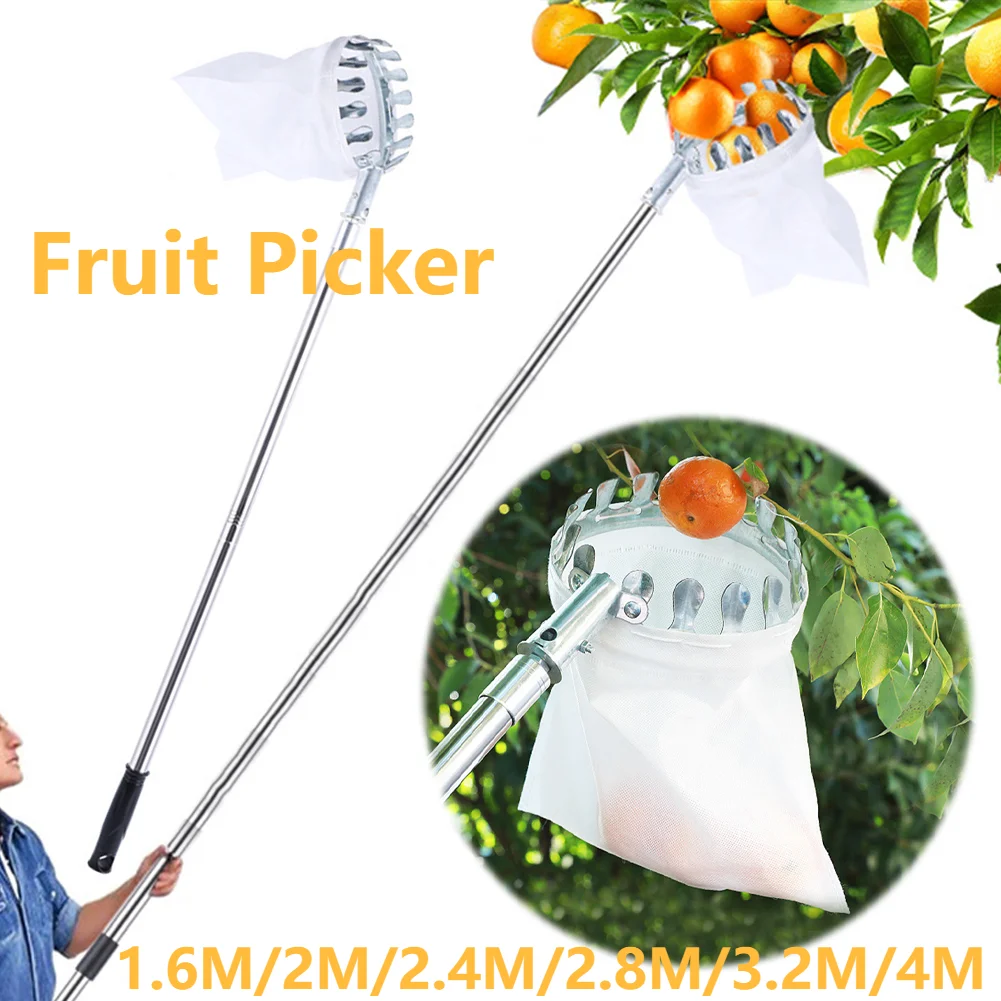 1.6-4M Fruit Picker Tool Metal - Gardening Tools Basket review and price
