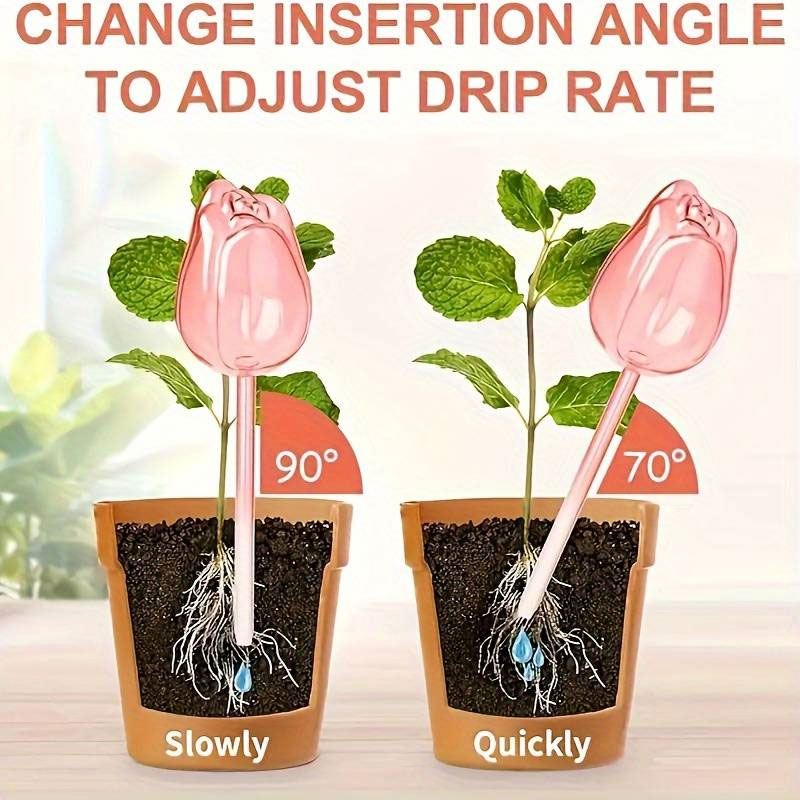 3 Pink Tulip Irrigation Balls  - Gardening Tools Pink review and price