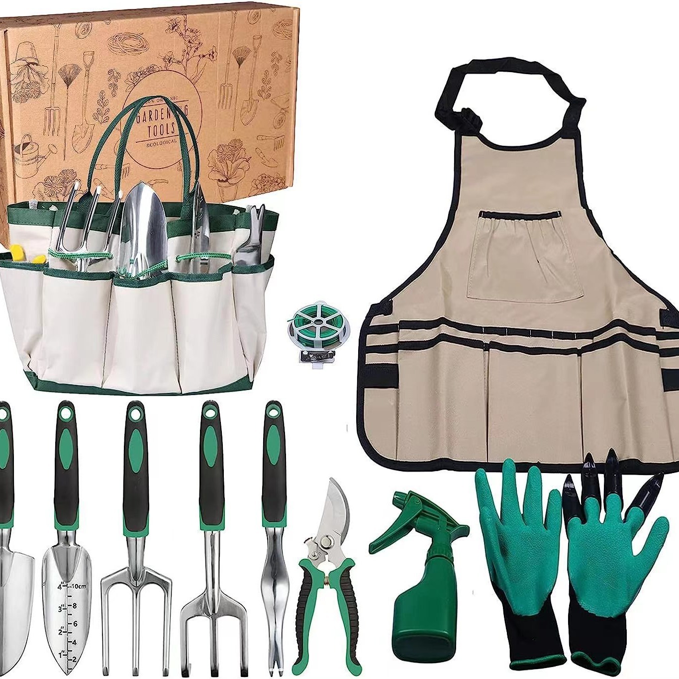 11 Pcs Garden Tool Set Aluminu - Gardening Tools Rake review and price