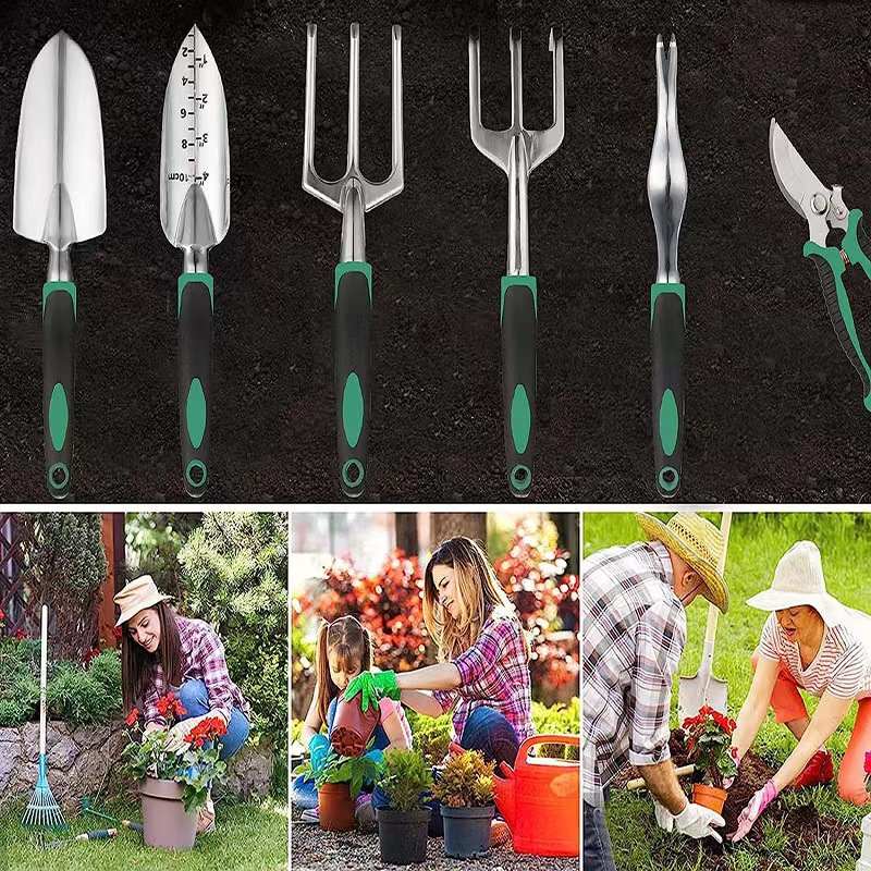 11 Pcs Garden Tool Set Aluminu - Gardening Tools Rake review and price