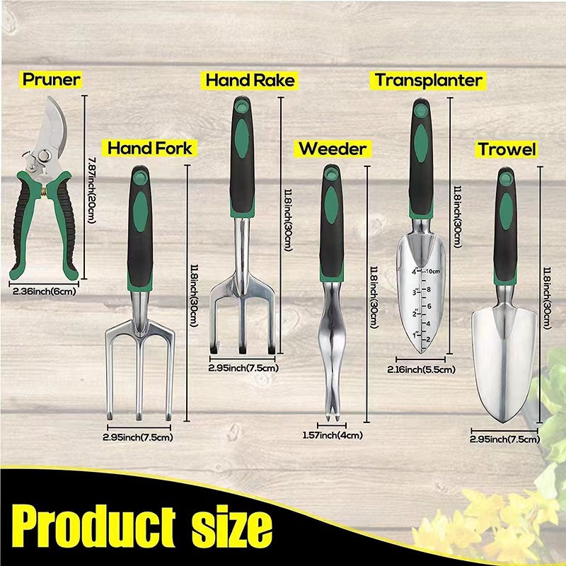 11 Pcs Garden Tool Set Aluminu - Gardening Tools Rake review and price