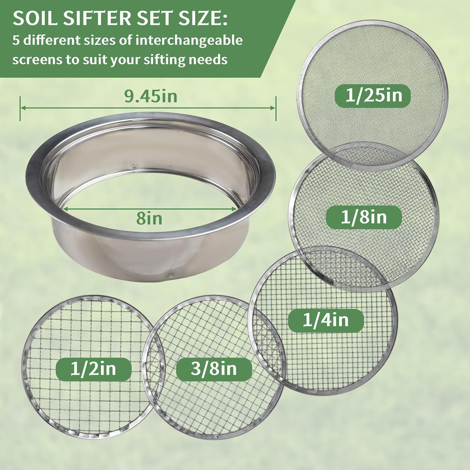 Soil Sieve Set Garden Soil Sif - Garden Sieve Soil review and price