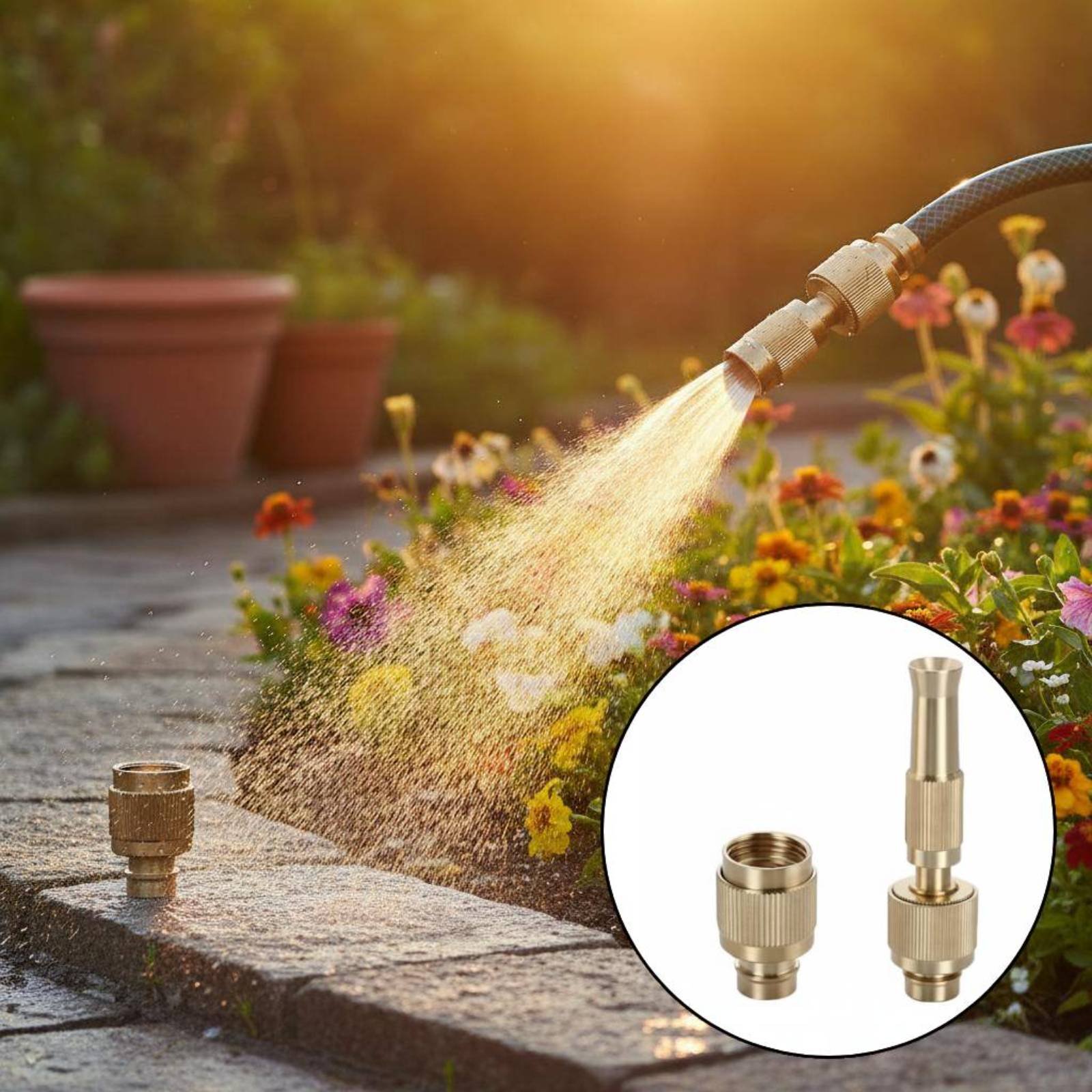Brass Water Universal Connecto - Gardening Tools Water review and price