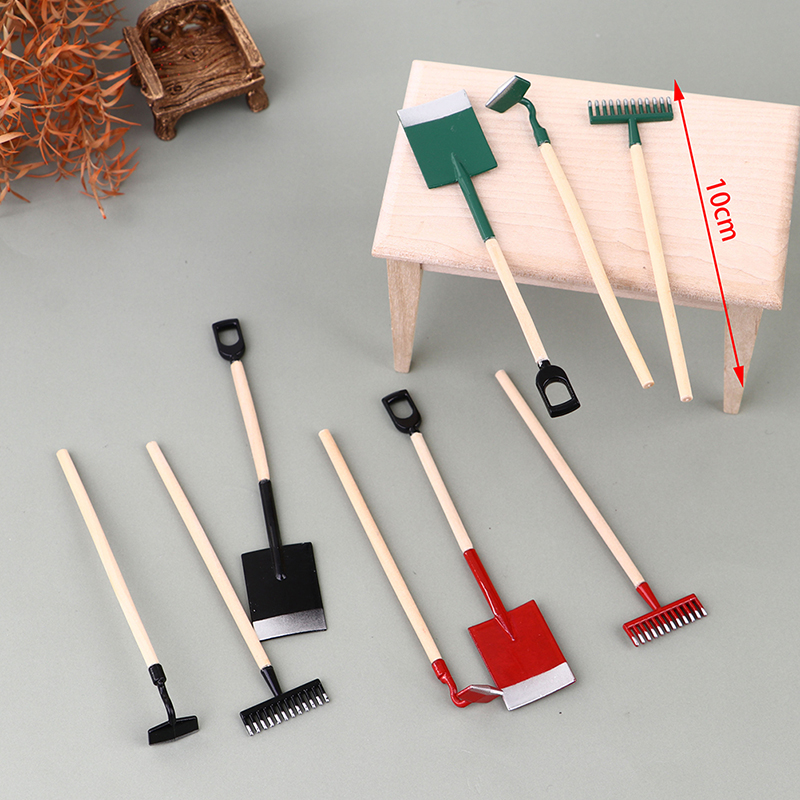 3Pcs 1:12 Dollhouse Miniatures - Gardening Tools Australia review and price