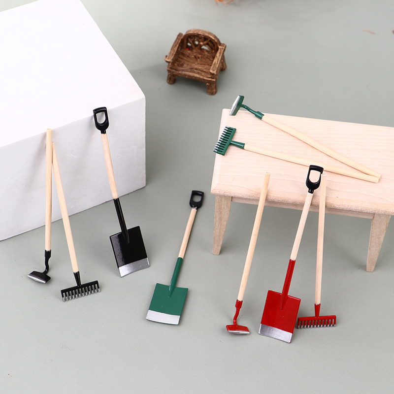 3Pcs 1:12 Dollhouse Miniatures - Gardening Tools Australia review and price