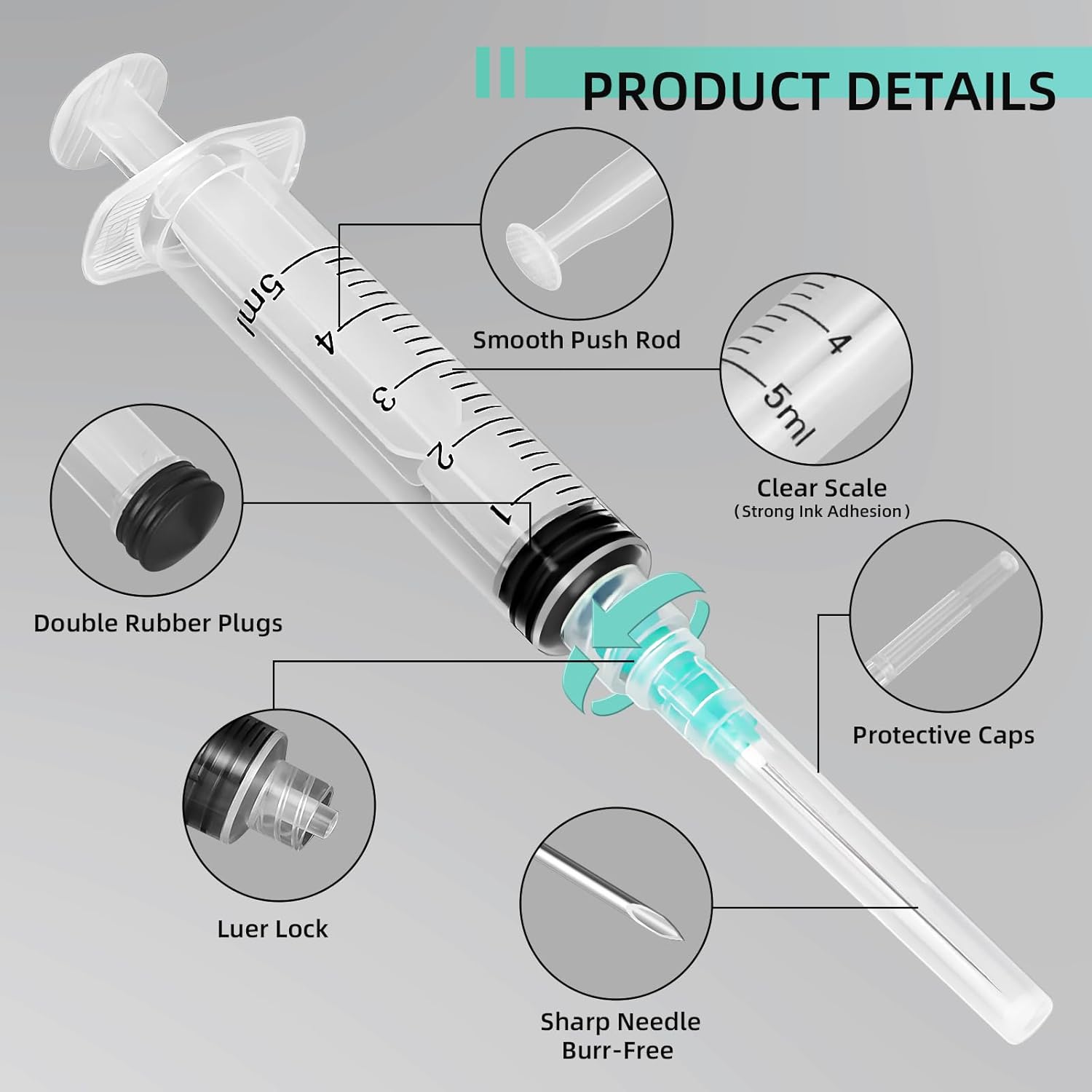 5ml Luer Lock Syringe, Suitabl - Aquaponics Fish Tank review and price