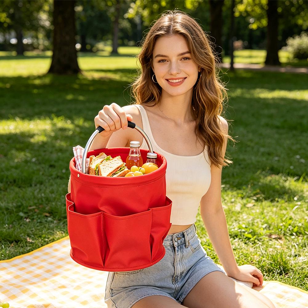 Large Capacity Multi Pocket St - Gardening Tools Basket review and price