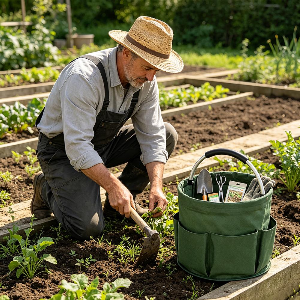 Large Capacity Multi Pocket St - Gardening Tools Basket review and price