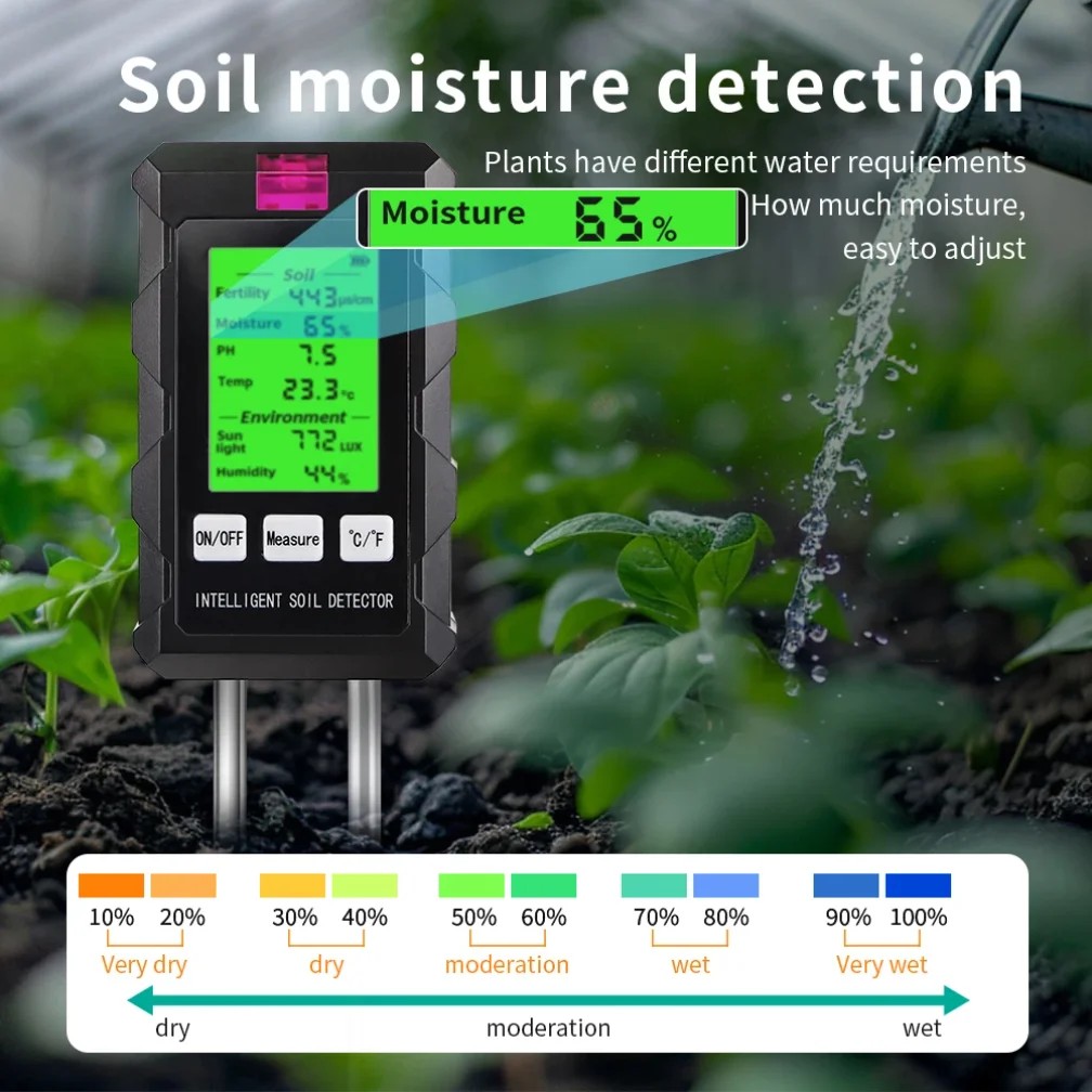 6 in 1 Soil PH Meter Sunlight  - Soil Ph Meter review and price