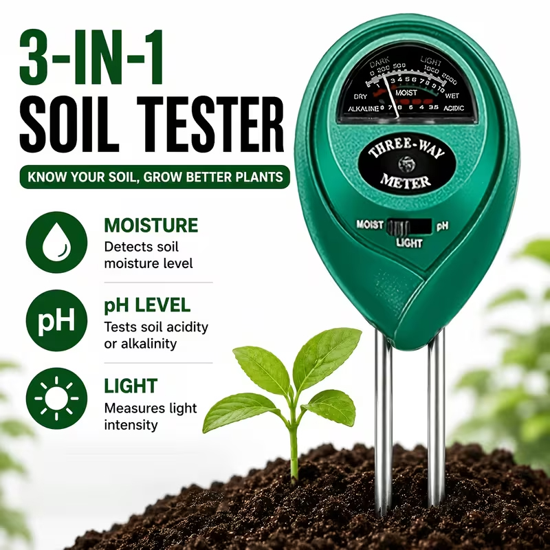 3-in-1 Soil Tester (Moisture,  - Soil Ph Meter review and price