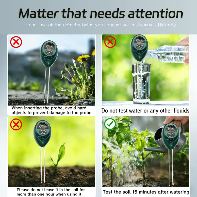 3-in-1 Soil Tester (Moisture,  - Soil Ph Meter review and price