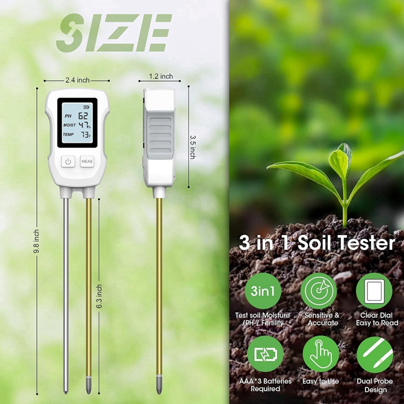 3 in 1 Soil Moisture Meter, Di - Soil Ph Meter review and price