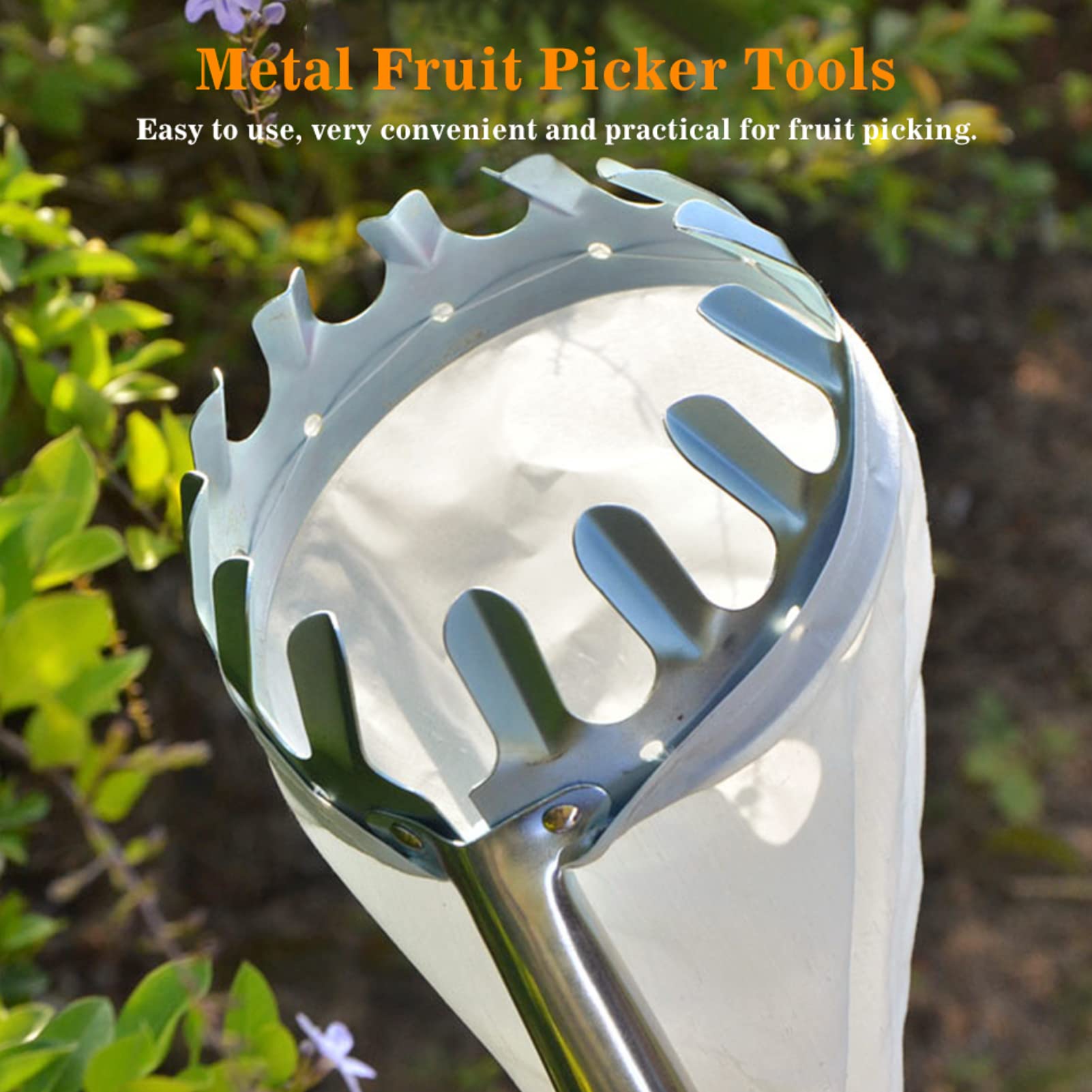 1pc Fruit Picker Tool, Metal C - Gardening Tools Basket review and price
